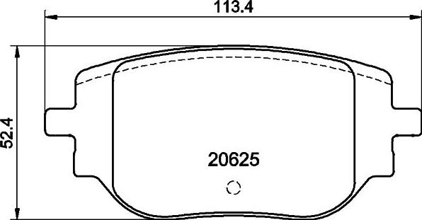 Ricambi Hella Pagid Kit Ganasce Freno Stazionamento HELLA PAGID Per SCION/ SUBARU/TOYOTA/VOLVO Ganasce Volvo Toyota - 7